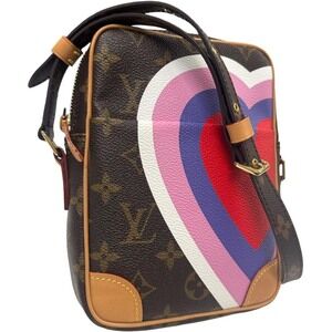 Louis Vuitton Game on Panam Shoulder Bag Heart Brown